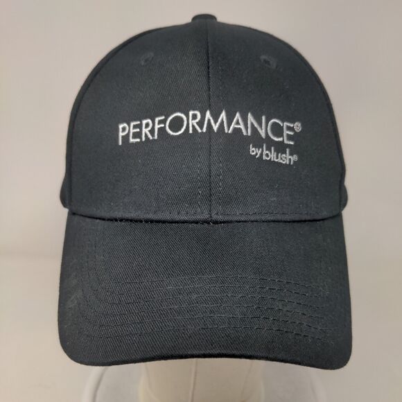 Performance by Blush Snapback Hat Black One Size Adjustable Embroidered Cotton - Picture 2 of 7
